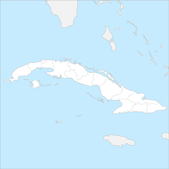 쿠바 행정 지도
