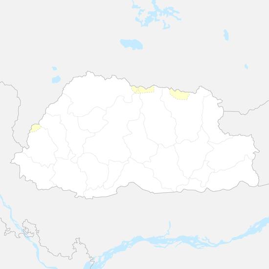 부탄 행정 지도