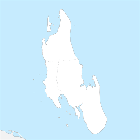 잔지바르섬 행정 지도