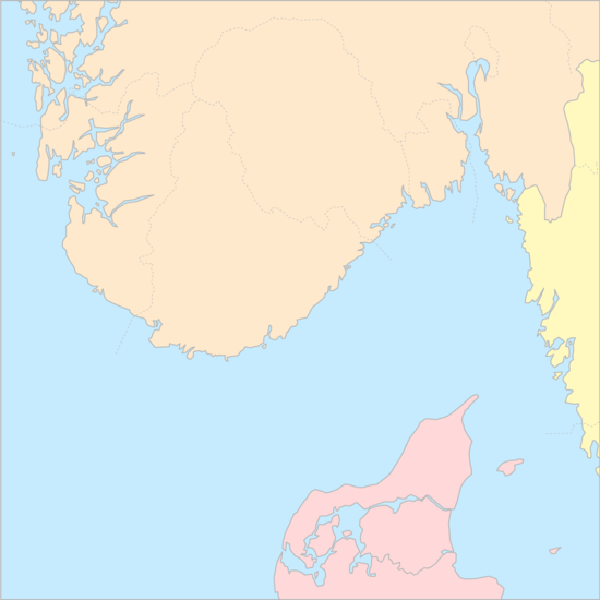 스카게락해협 국가 지도