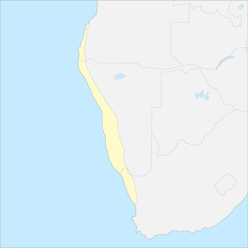 나미브사막 국가 지도