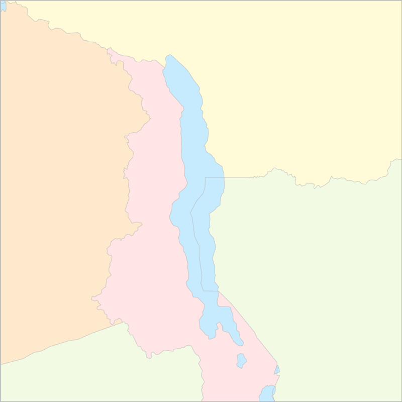 말라위호 국가 지도