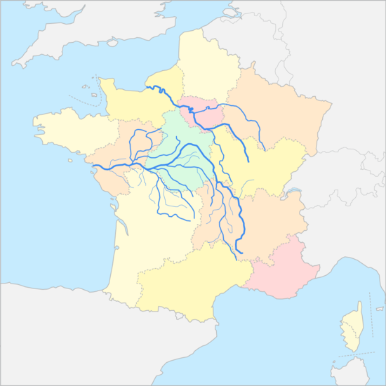 프랑스 강 지도