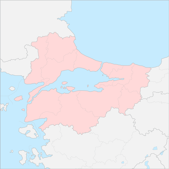 마르마라지역 행정 지도