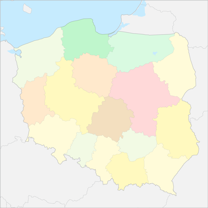 폴란드 행정 지도