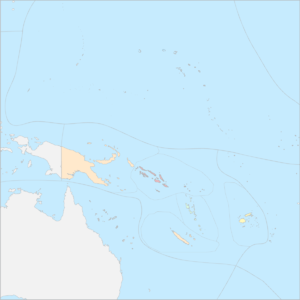 멜라네시아 위치 지도