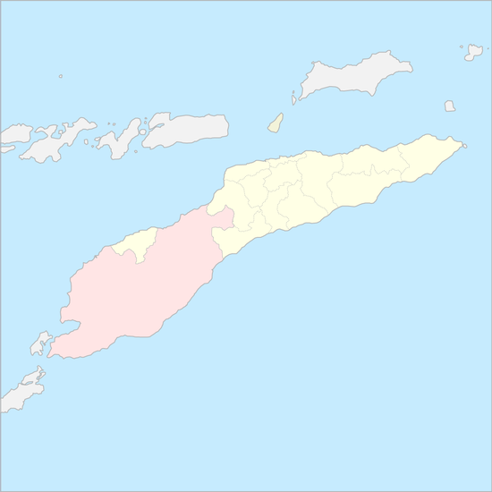 티모르섬 국가 지도