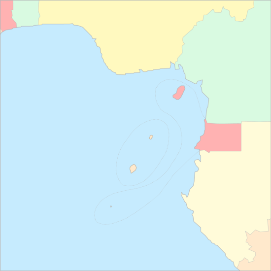 상투메 프린시페 주변 국가 지도