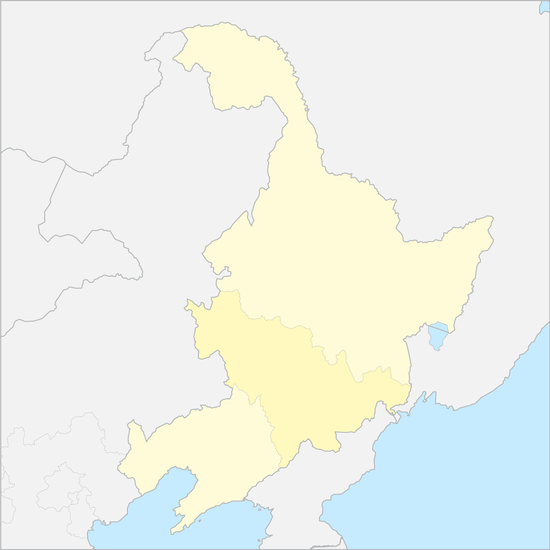 중국 동북지구 행정 지도