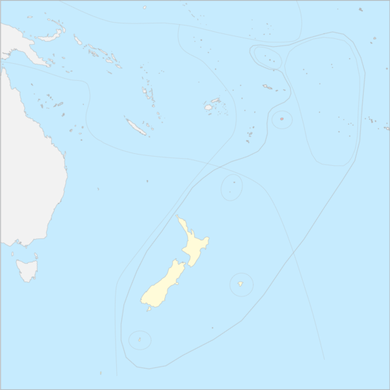 뉴질랜드 자유연합 국가 지도