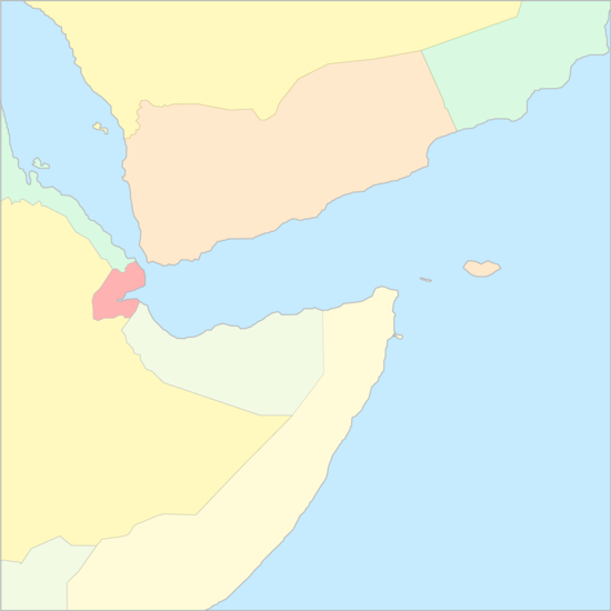아덴만 국가 지도