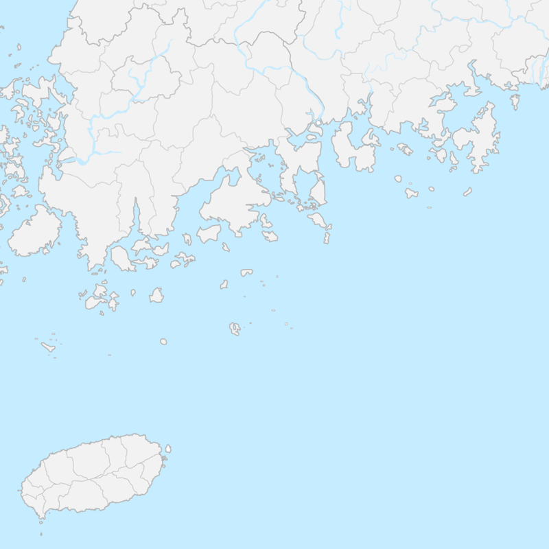 남해안 지도