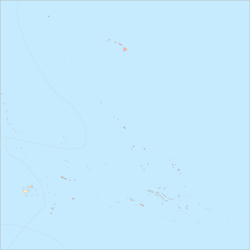 중태평양 국가 지도