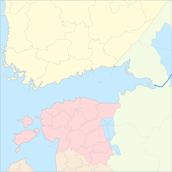핀란드만 국가 지도