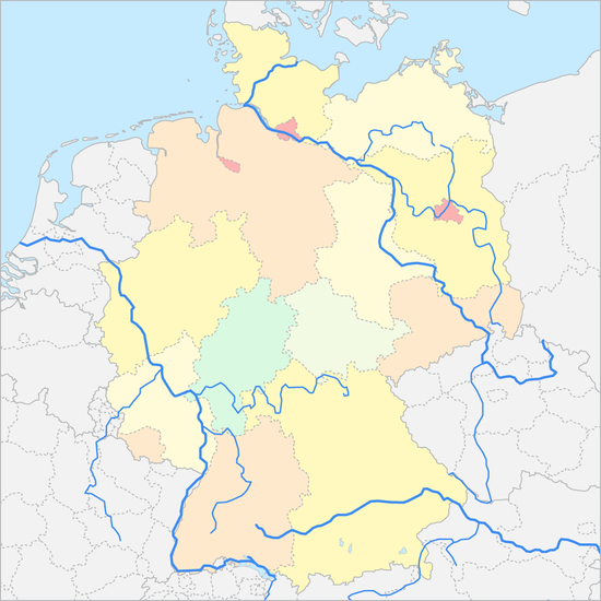 독일 강 지도
