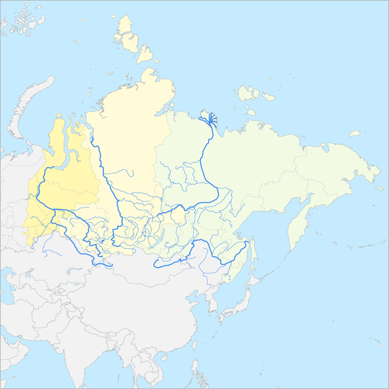 북아시아 강 지도