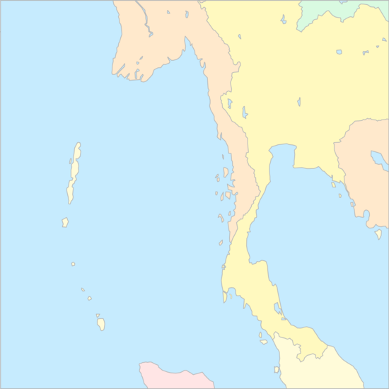 버마해 국가 지도