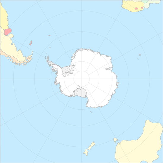 남극해 국가 지도