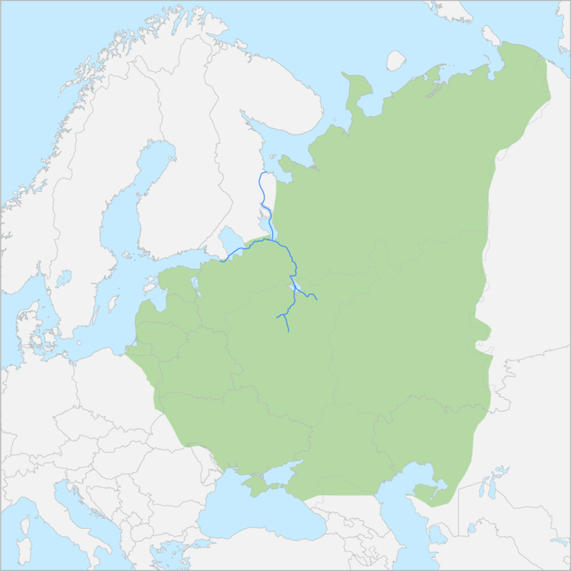 동유럽평원 국가 지도