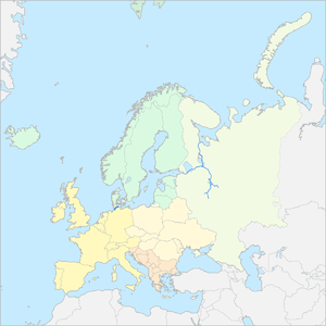 유럽 위치 지도