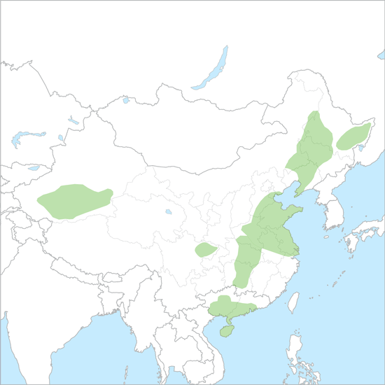 중국 평원 행정 지도